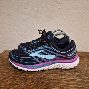 Brooks Women's Running Shoes - Navy and Purple